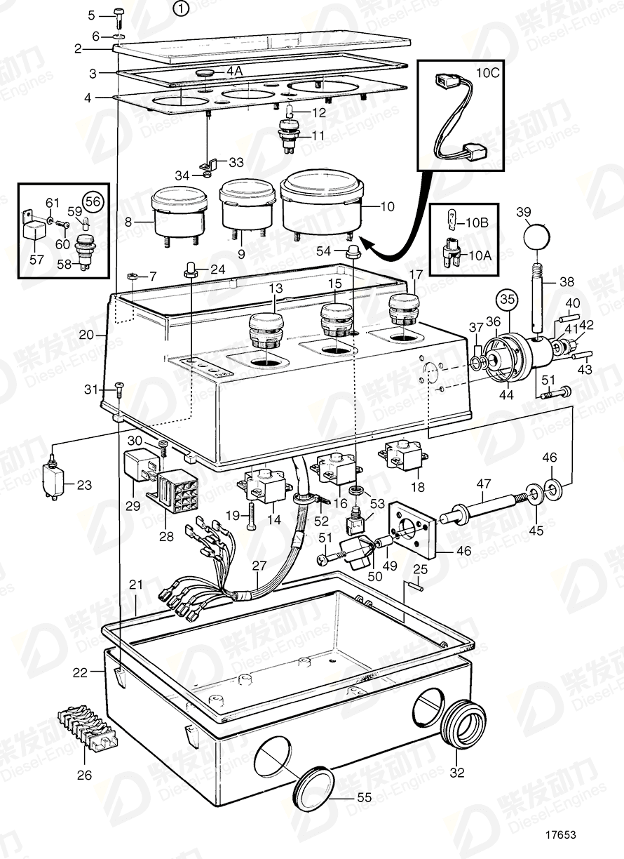 volvo penta Wing nut 940344 Drawing volvo penta Wing nut 940344 Drawing